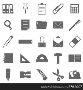 Stationary icons on white background, stock vector