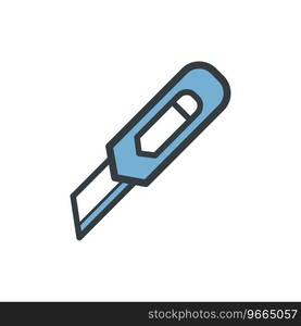 Stationery Knife Icon Vector On Trendy Design