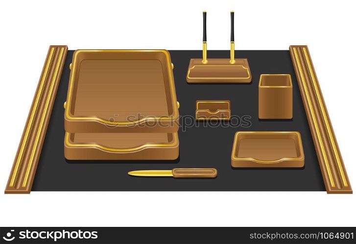 stationery office vector illustration isolated on white background