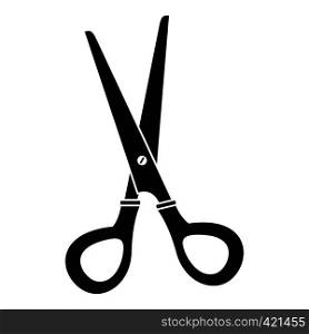 Stationery scissors icon. Simple illustration of stationery scissors vector icon for web. Stationery scissors icon, simple style