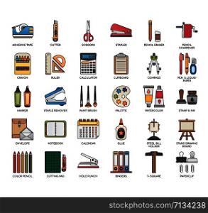 Stationery , Thin Line and Pixel Perfect Icons