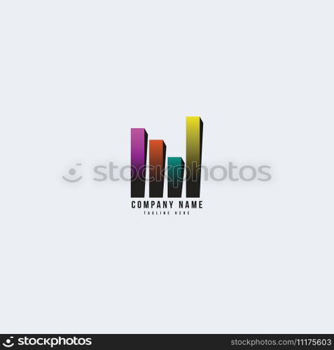 statistic logo vector