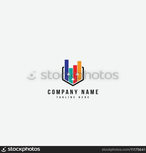 statistic logo vector