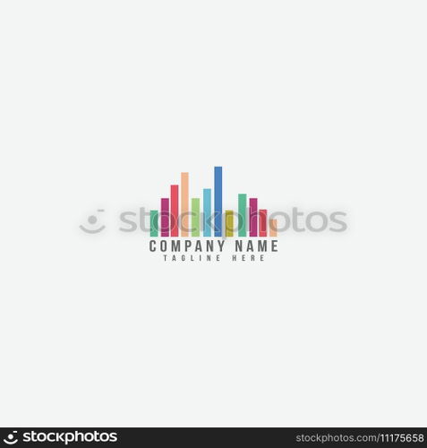 statistic logo vector