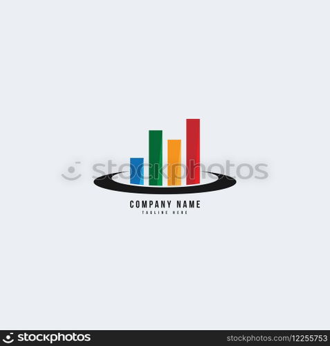 statistic logo vector