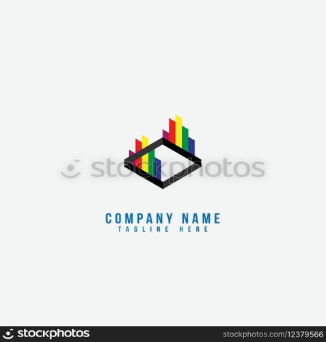 statistic logo vector