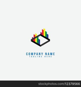 statistic logo vector