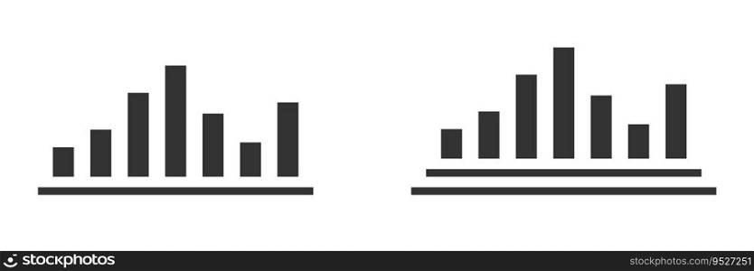 Statistics icon. Infographic chart symbol. Vector illustration.