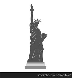 Statue of Liberty icon flat isolated on white background vector illustration. Statue of Liberty icon isolated