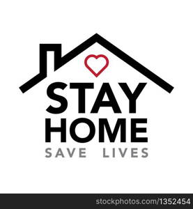 Stay at home. Coronavirus Covid-19, quarantine motivational phrase.