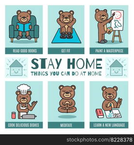 stay at home infographic social distancing