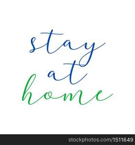 Stay at Home letter logo icon illustration