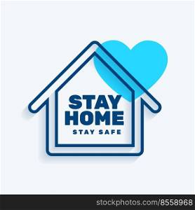 stay at home stay safe concept background