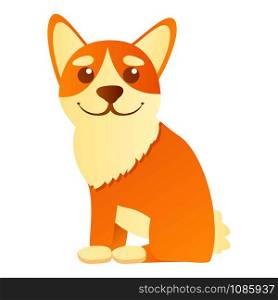 Stay corgi dog icon. Cartoon of stay corgi dog vector icon for web design isolated on white background. Stay corgi dog icon, cartoon style