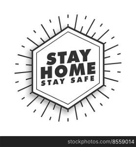 stay home and stay safe motivational poster