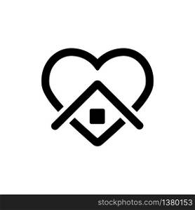 Stay home icon symbol simple design