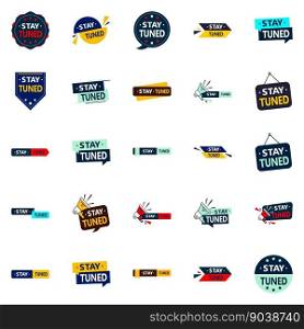 Stay Tuned High quality vector images for a reliable brand identity  25 pack