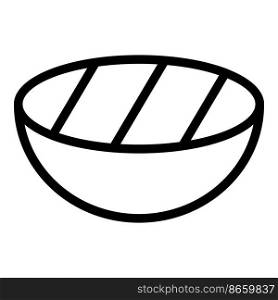 Steak food icon outline vector. Grill bbq. Fire meat. Steak food icon outline vector. Grill bbq