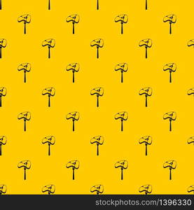 Steak pattern seamless vector repeat geometric yellow for any design. Steak pattern vector