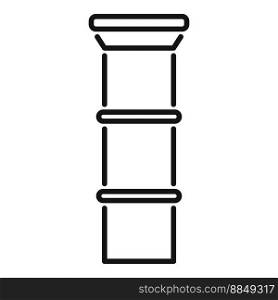 Steam chimney icon outline vector. Smoke factory. Cute home. Steam chimney icon outline vector. Smoke factory