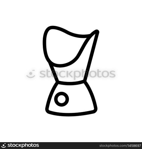 steam holder device icon vector. steam holder device sign. isolated contour symbol illustration. steam holder device icon vector outline illustration
