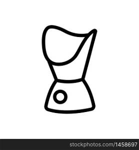 steam holder device icon vector. steam holder device sign. isolated contour symbol illustration. steam holder device icon vector outline illustration