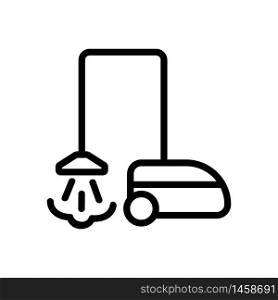 steam household vacuum cleaner icon vector. steam household vacuum cleaner sign. isolated contour symbol illustration. steam household vacuum cleaner icon vector outline illustration