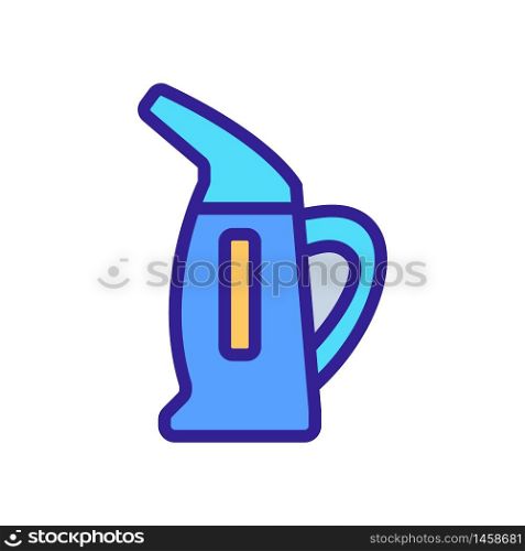 steam iron for vertical ironing icon vector. steam iron for vertical ironing sign. color symbol illustration. steam iron for vertical ironing icon vector outline illustration