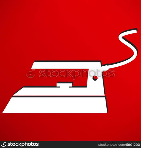 Steam iron icon