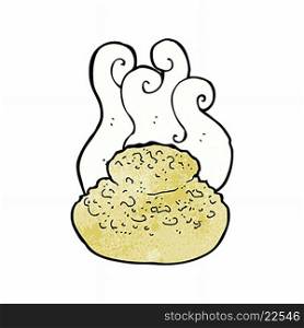 steaming hot bread cartoon