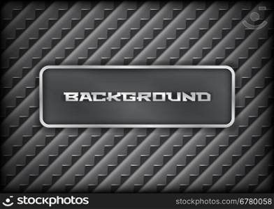 Steel grid background with sharp teeth and frame