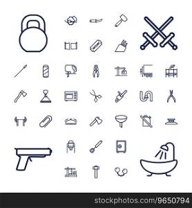 Steel icons Royalty Free Vector Image