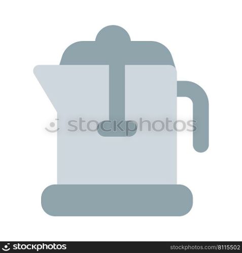 Steel kettle for pouring coffee