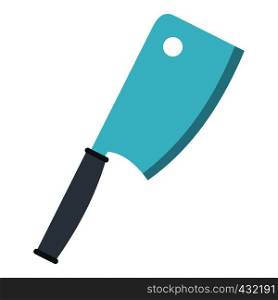 Steel meat knife icon flat isolated on white background vector illustration. Steel meat knife icon isolated