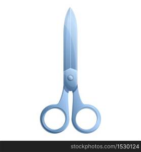 Steel scissors icon. Cartoon of steel scissors vector icon for web design isolated on white background. Steel scissors icon, cartoon style