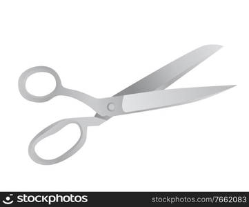 Steel Scissors Icon Isotared on White Background. Vector Illustration EPS10. Steel Scissors Icon Isotared on White Background. Vector Illustration