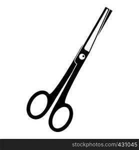 Steel scissors icon. Simple illustration of steel scissors vector icon for web. Steel scissors icon, simple style