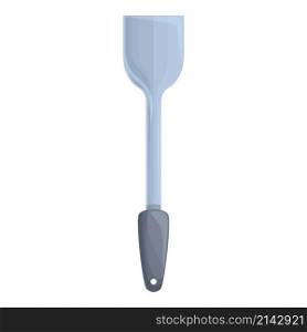 Steel spatula icon cartoon vector. Bbq spoon. Fork tool. Steel spatula icon cartoon vector. Bbq spoon