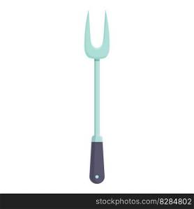 Steel utensil icon cartoon vector. Kitchen fork. Spoon pot. Steel utensil icon cartoon vector. Kitchen fork