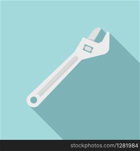 Steel wrench icon. Flat illustration of steel wrench vector icon for web design. Steel wrench icon, flat style