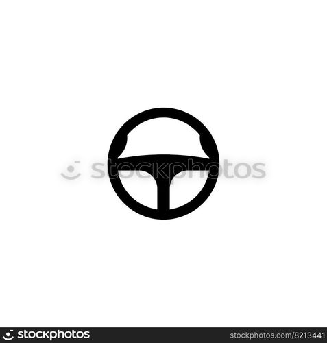 Steering icon logo, vector design illustration 