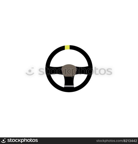 Steering icon logo, vector design illustration 