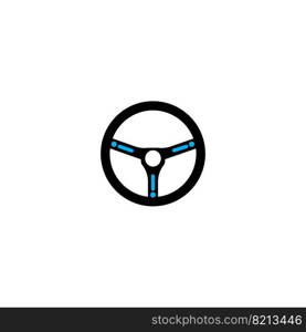 Steering icon logo, vector design illustration 