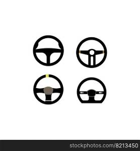 Steering icon logo, vector design illustration 
