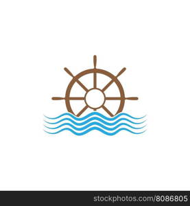 steering ship icon vector illustration template design