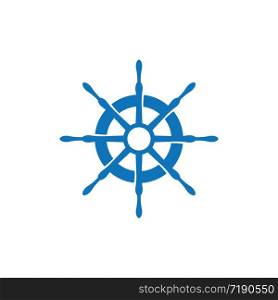 Steering ship vector icon illustration design