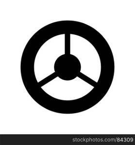 Steering wheel icon .