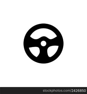 steering wheel icon logo vector design template