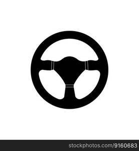 Steering wheel icon vector illustration. Car steering wheel symbol