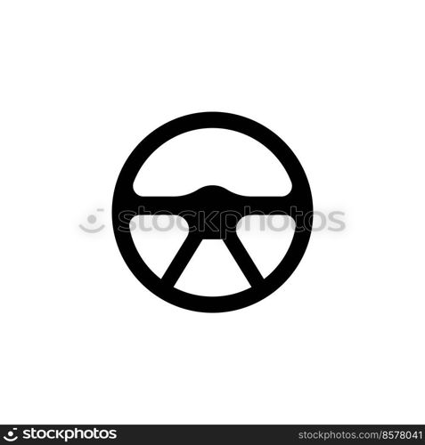 steering wheel icon vector illustration logo design